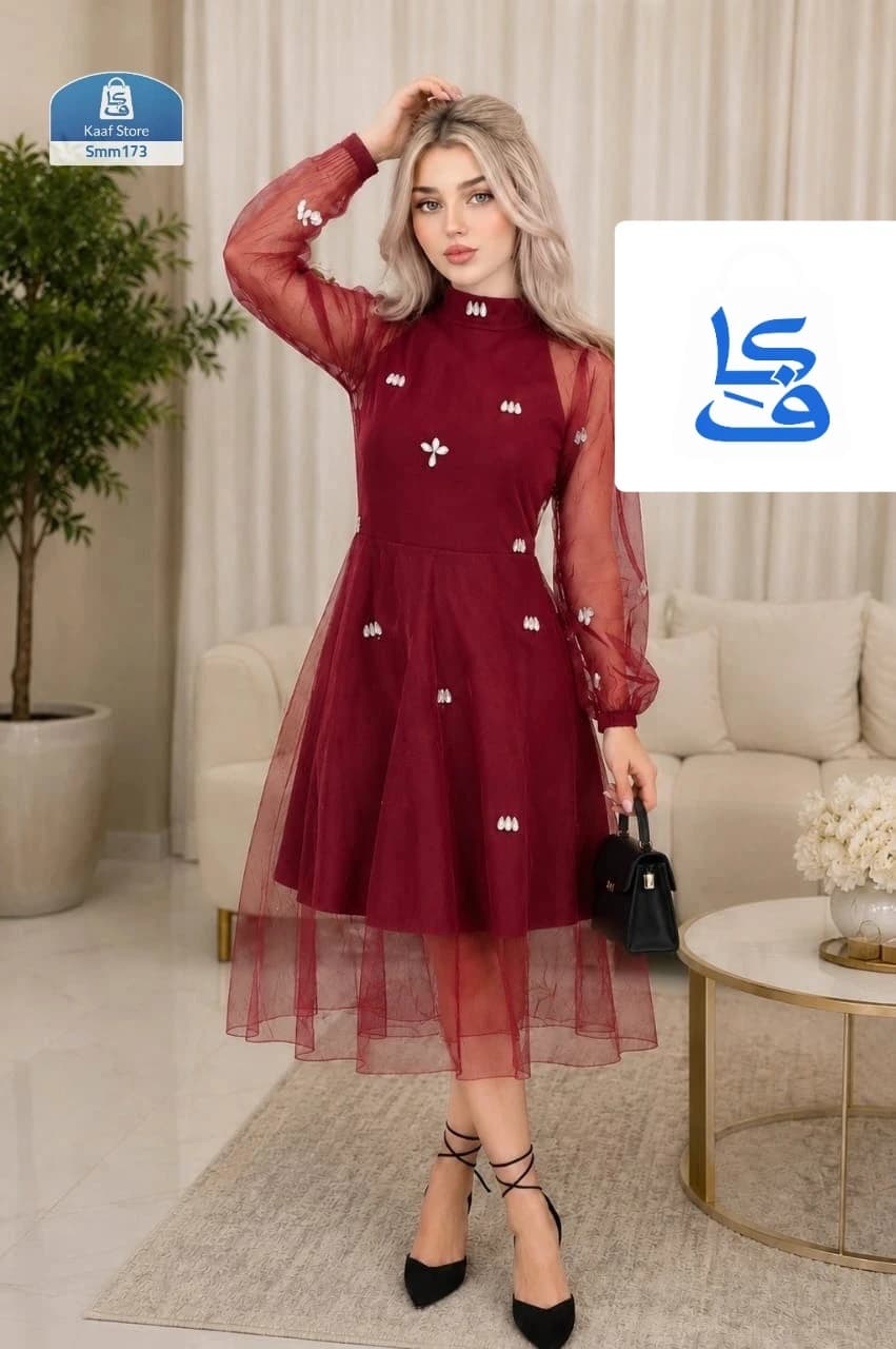 فستان فخامة وأناقة قماش كتان تركي thumbnail 7