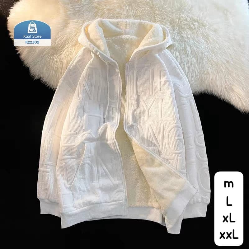 جاكيت هودي شتوي كاجوال Oversized thumbnail 2