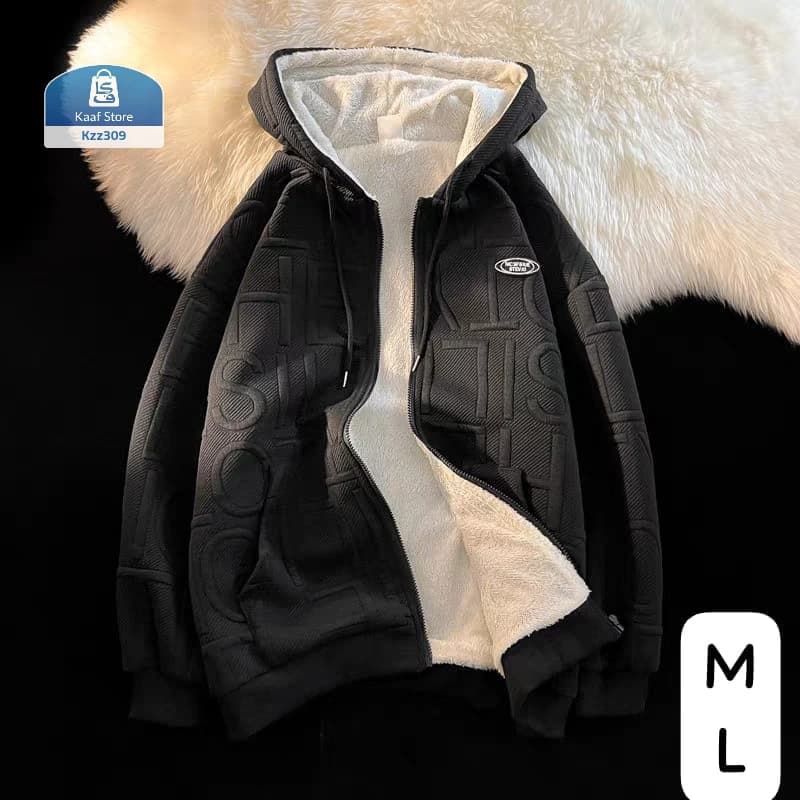 جاكيت هودي شتوي كاجوال Oversized thumbnail 3