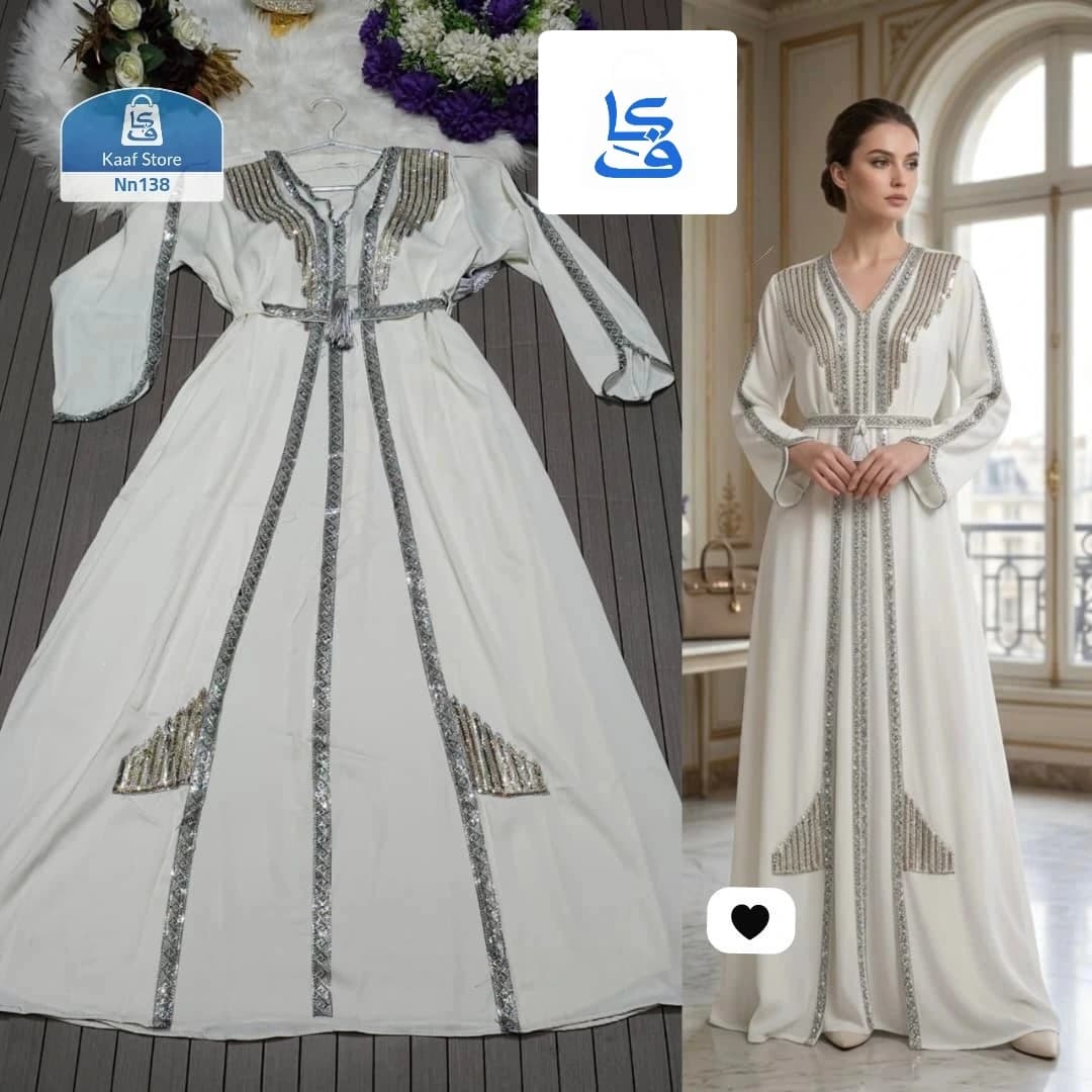قفطان مغربي قطعتين مع جاكت ملتصق thumbnail 5
