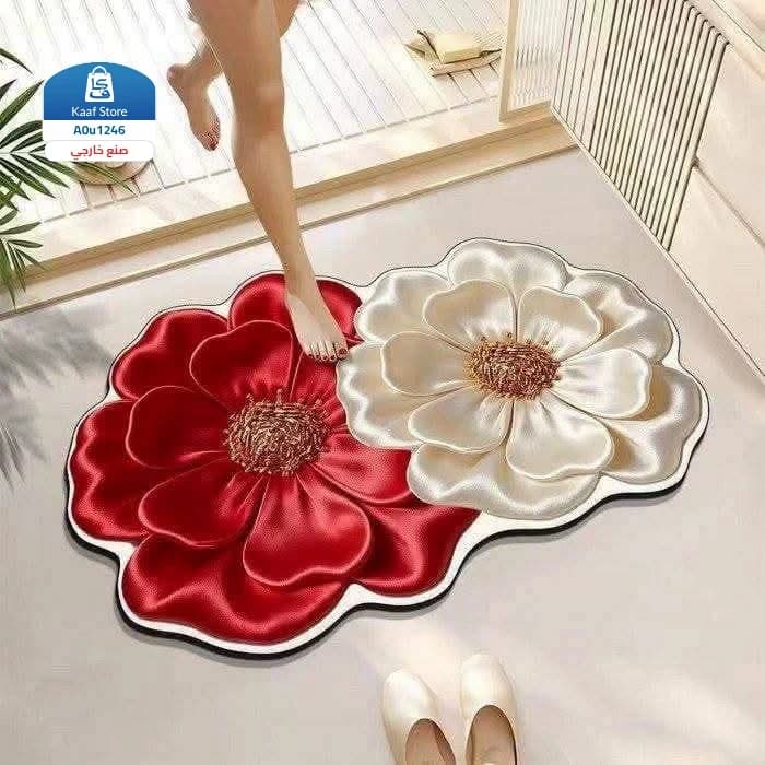 سجادة وردية بتصميم زهور فاخر thumbnail 5