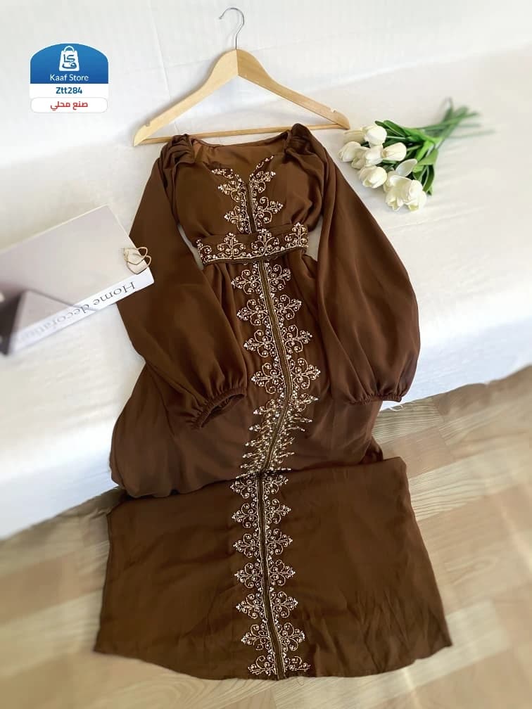 جلابية خليجية نسائية thumbnail 7