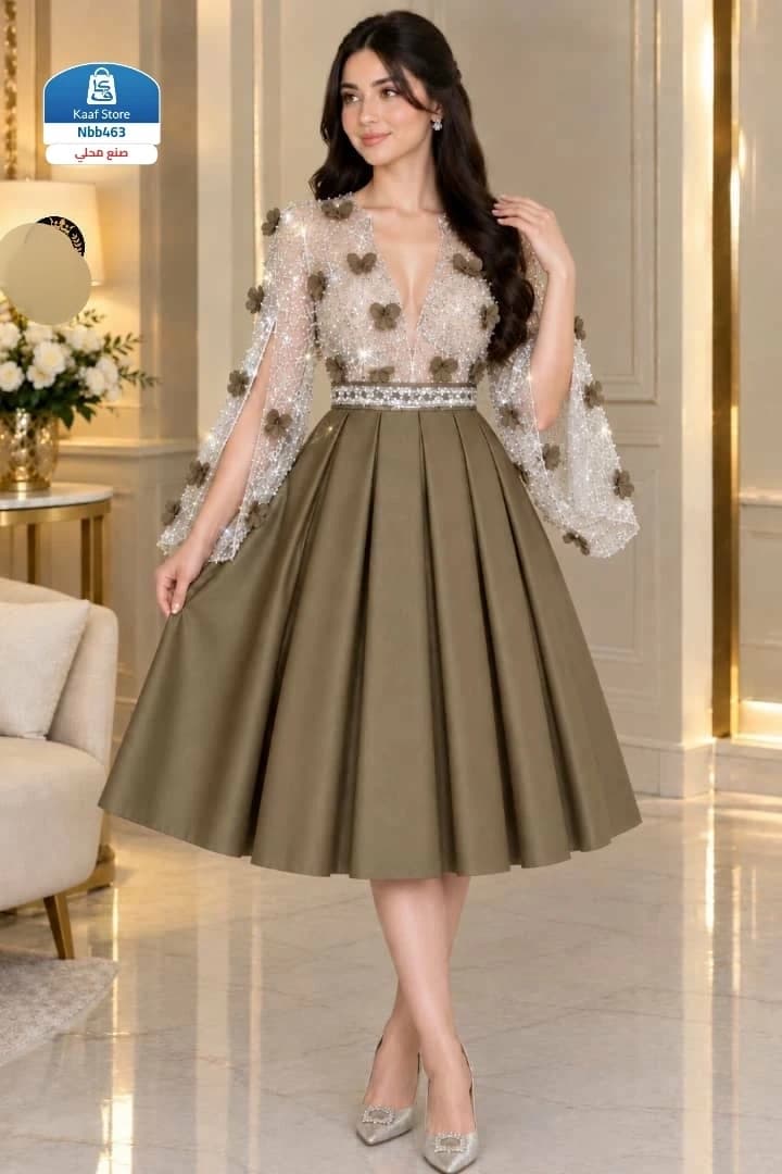فستان جلاكسي سهره نسائي قصير thumbnail 2