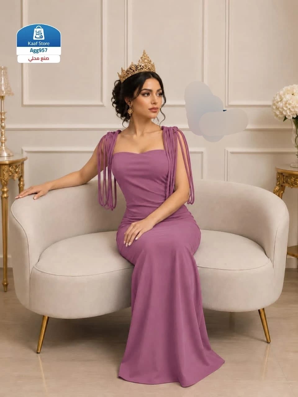 فستان نسائي طويل خرافي - صورة 1