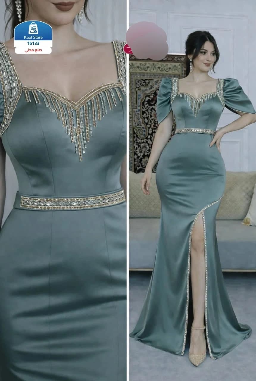 فستان سهرة بتصميم ملكي فاخر thumbnail 2