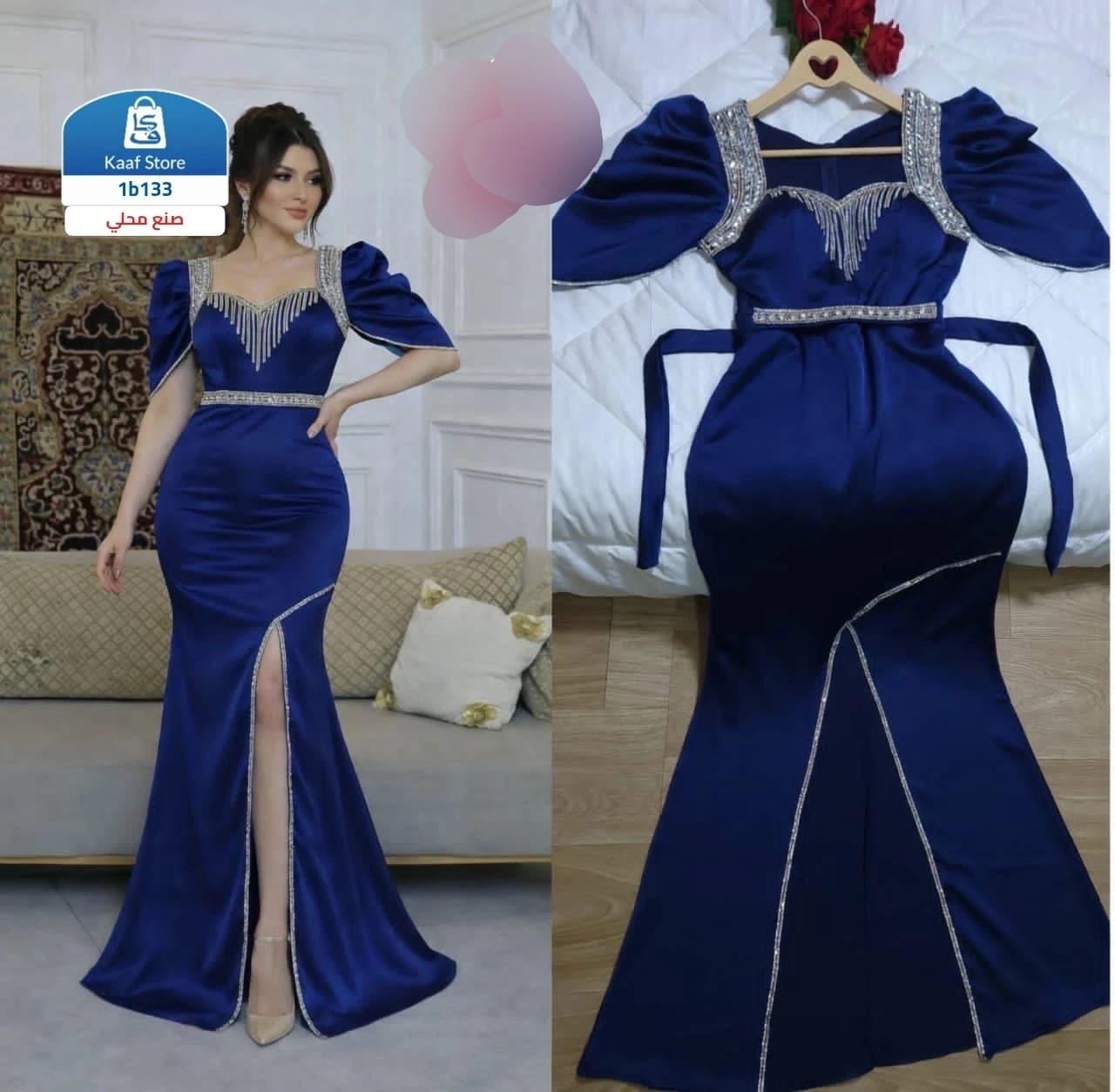 فستان سهرة بتصميم ملكي فاخر thumbnail 3