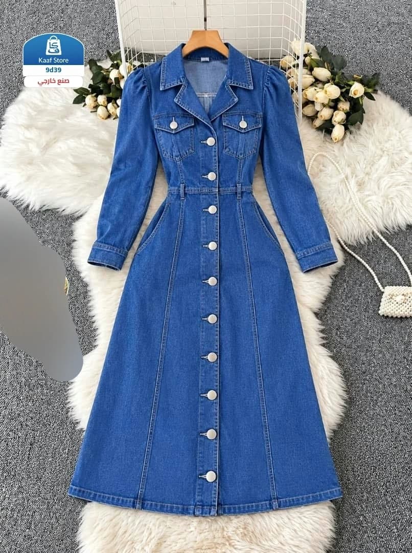 فستان جينز أزرق thumbnail 2
