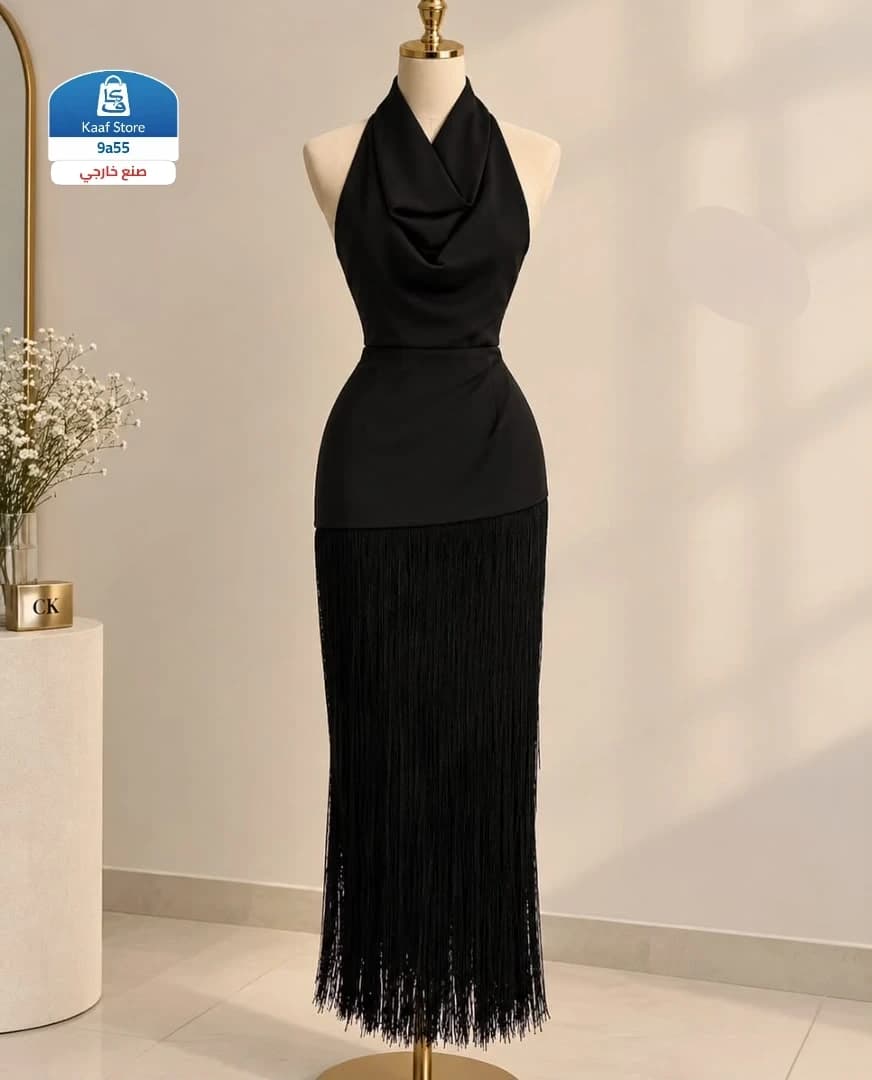 فستان ساتان فخم - صورة 1