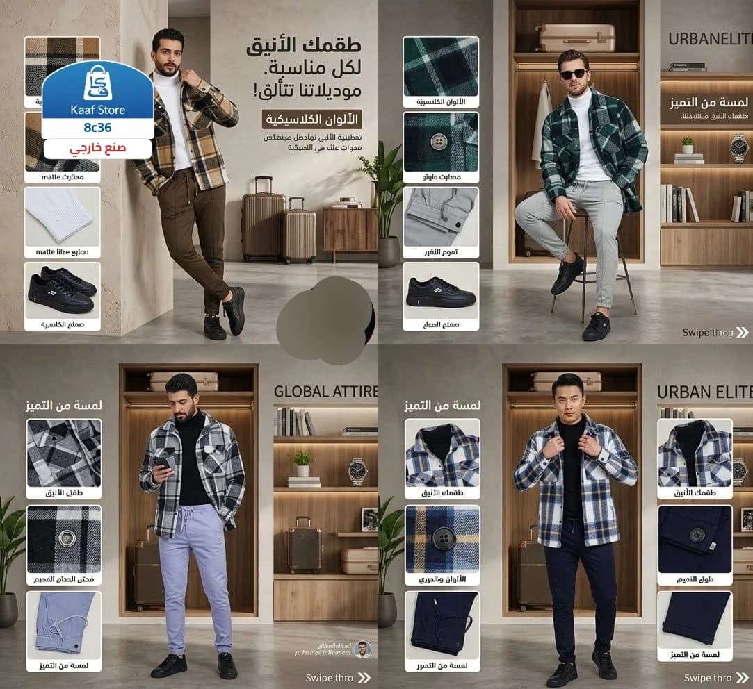 طقم جاكت وبنطلون وفنيلة صوفية - صورة 1