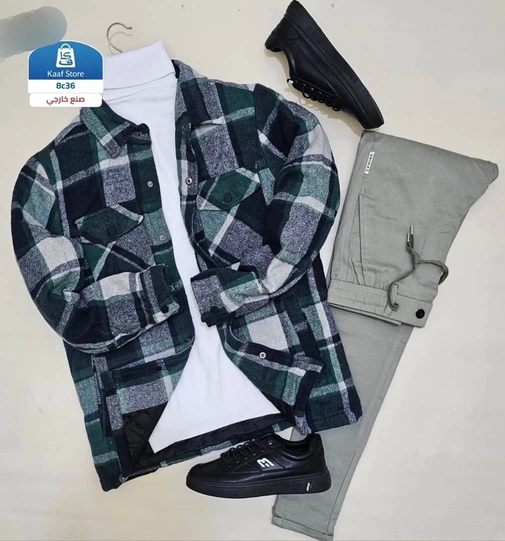 طقم جاكت وبنطلون وفنيلة صوفية thumbnail 2