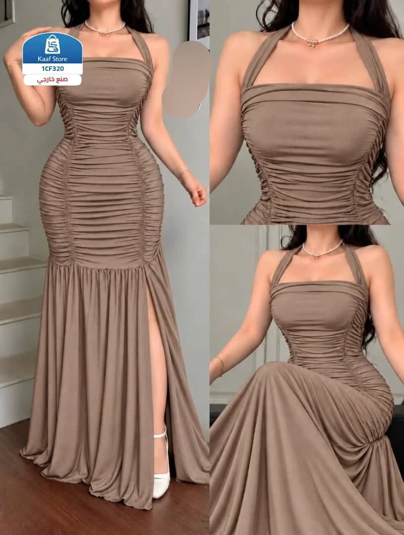 فستان استرتش رهيب بقصة خيالية وتصميم عصري thumbnail 3