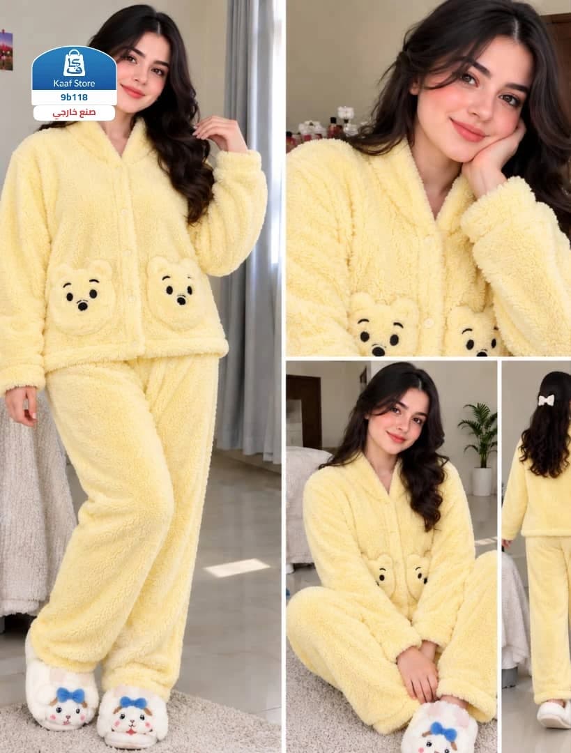 جامة نسائية شتوية فرو ناعم - صورة 1