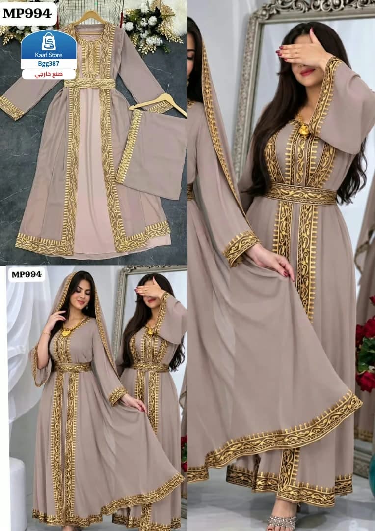 فخامة بلا حدود - جلابية إماراتية 4 قطع thumbnail 4