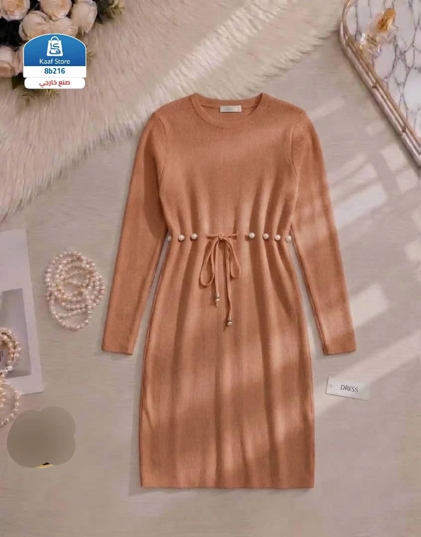 فستان صوف محبوك thumbnail 3