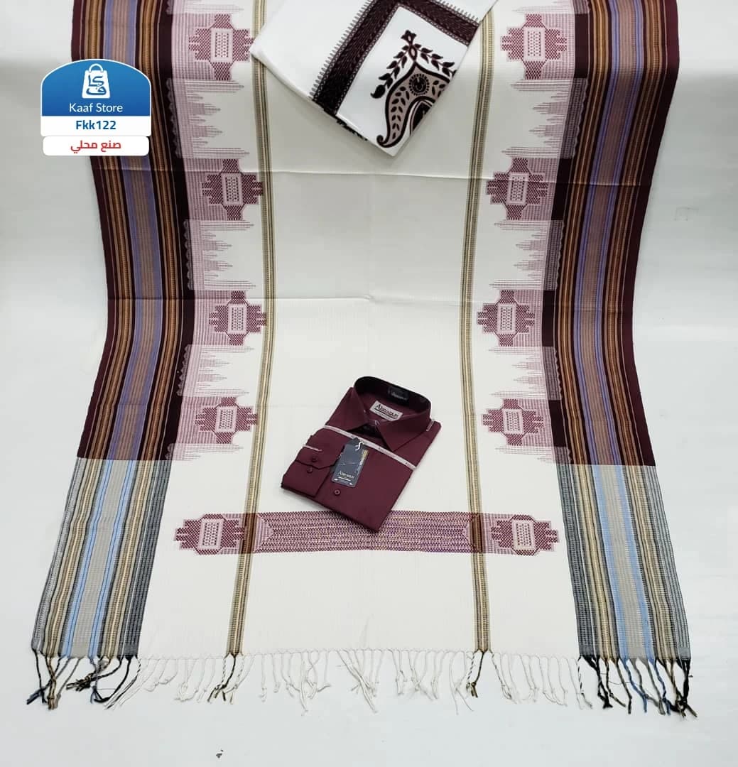 طقم رجالي معوز + شال + شميز