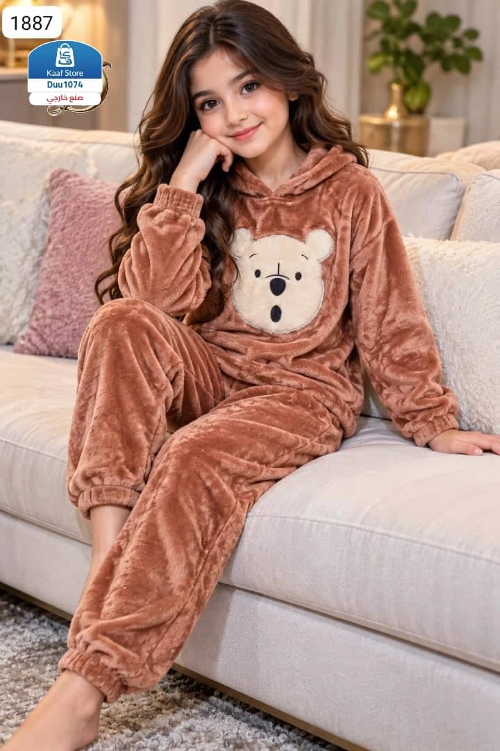 طقم شتوي أنيق للصغيرات من SHEIN