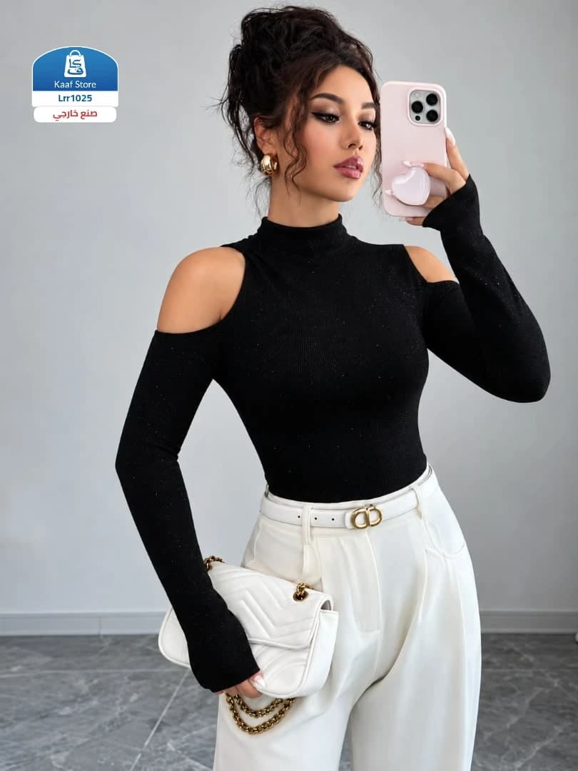 بلوزة نسائية فخامة وأناقة بكل التفاصيل - صورة 1
