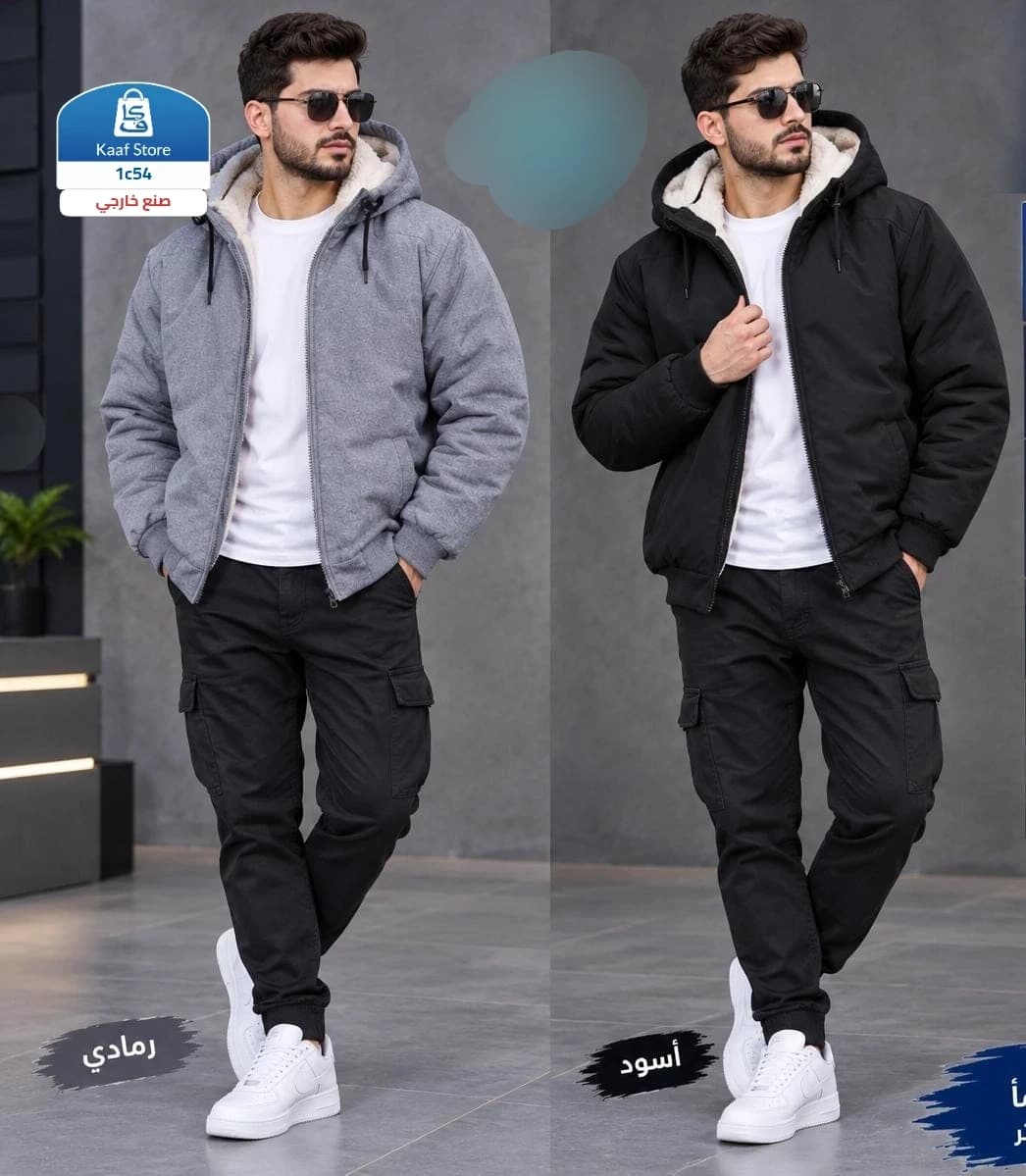 جاكيت فرو شتوي رجالي - صورة 1