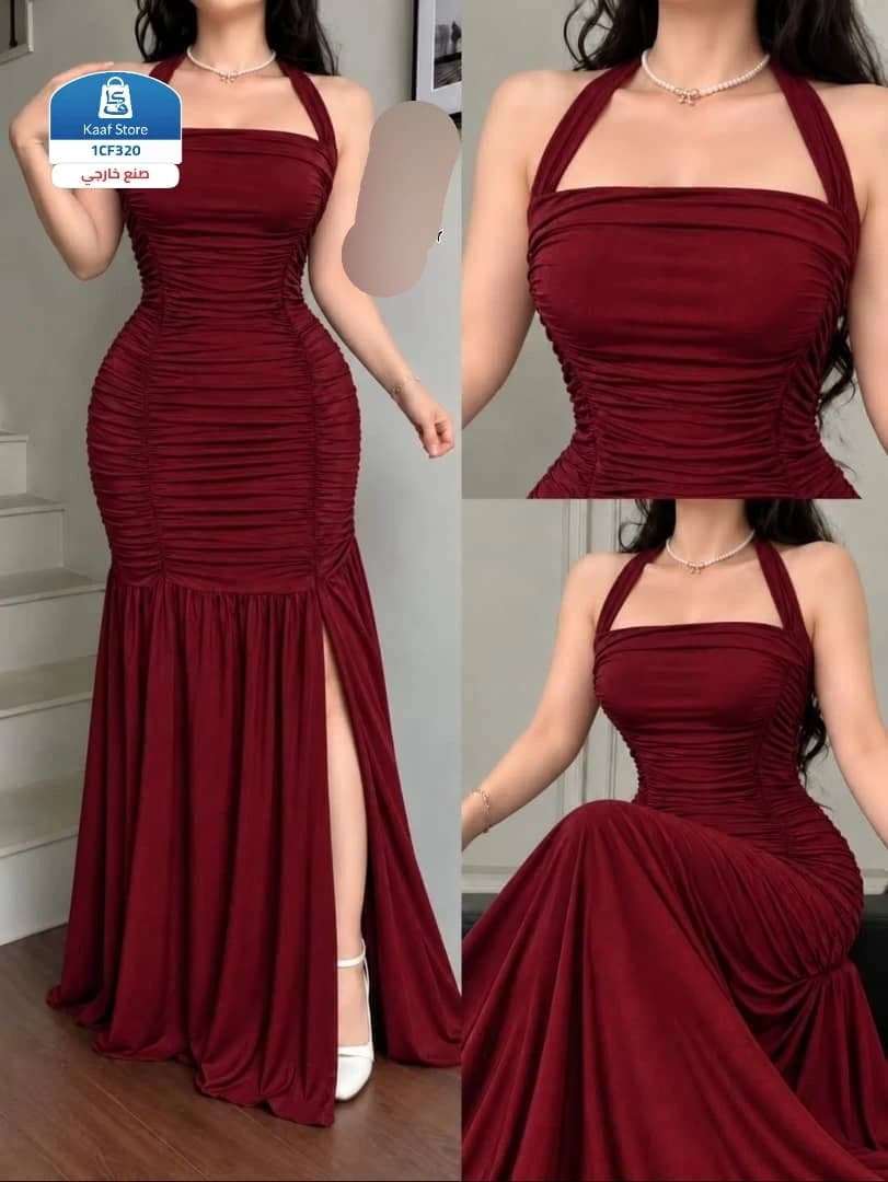 فستان استرتش رهيب بقصة خيالية وتصميم عصري - صورة 1