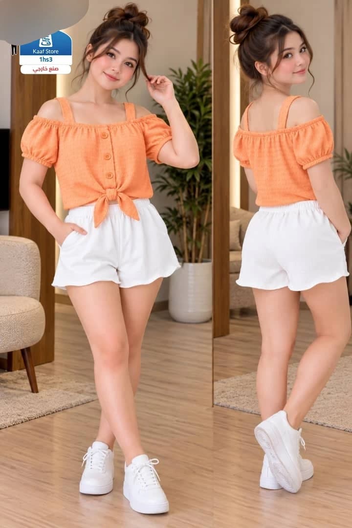 طقم بناتي كيوت وأنيق - صورة 1