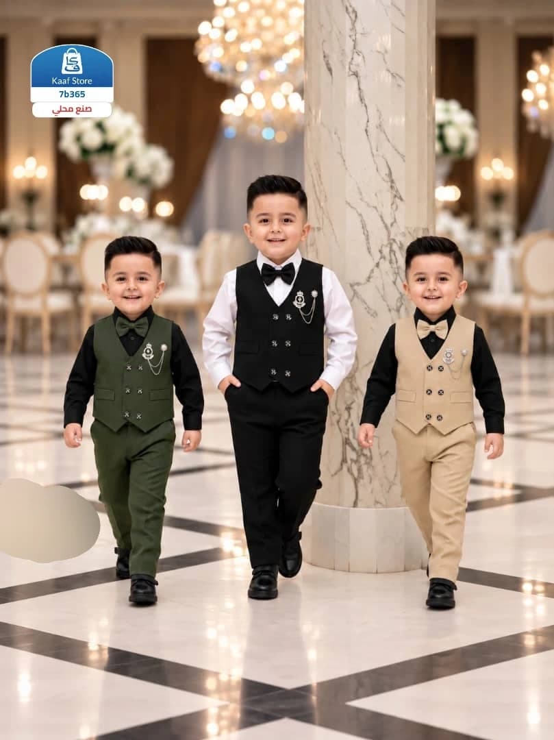 طقم رسمي تركي 4 قطع ولادي - صورة 1
