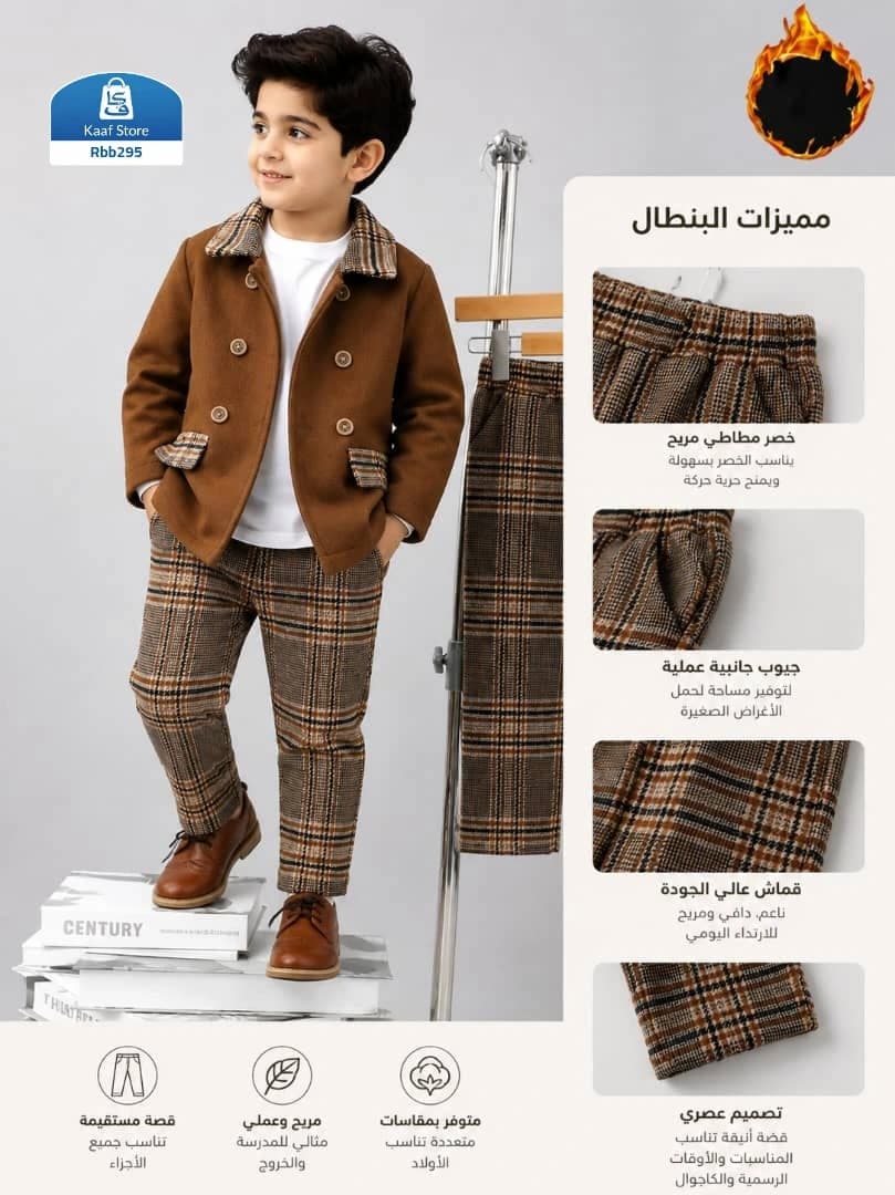 طقم ولادي كلاسيكي أنيق